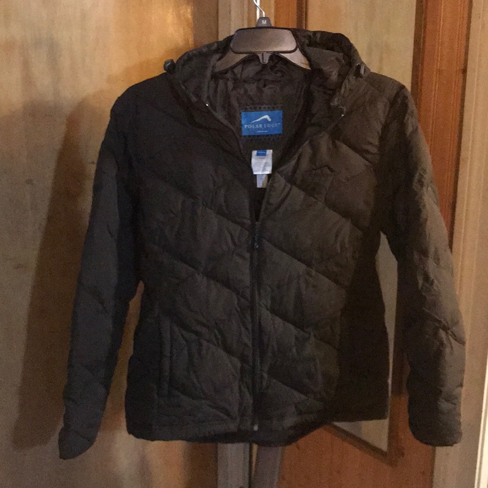 Brown Women’s L Polar Edge Hooded Jacket